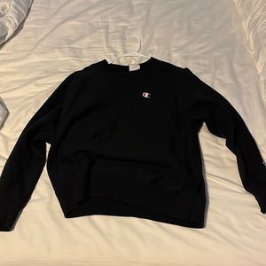 Black Champion Crewneck